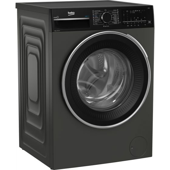 Beko Front Load Inverter Washing Machine, 10KG, Manhattan Grey - B3WFU501040MCI