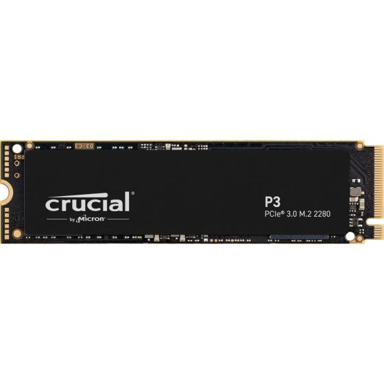 Crucial P3 1TB M.2 PCIe Gen3 NVMe Internal SSD - Up to 3500MB/s Sequential Read & 3000 MB/s Sequential Write - CT1000P3SSD8