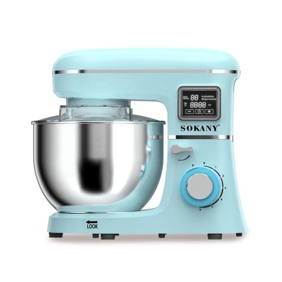 Sokany Stand Mixer, 8 Liters, 1800W, Blue - SK-277