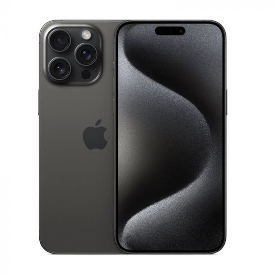 Apple iPhone 15 Pro Max, 256GB, 5G, Dual SIM - Black Titanium (Without FaceTime)