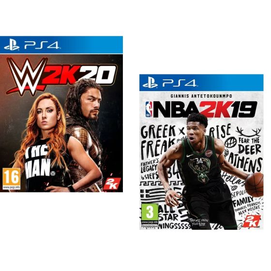 WWE 2K20 with NBA 2K19 Game For PlayStation 4