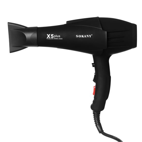 Sokany X5 Plus Hair Dryer, 2200 Watt, 2 Temperatures- Black