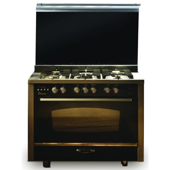 بوتجاز غاز يونيون اير، 5 شعلات، اسود زجاجي- C6090-2GC511IDSP