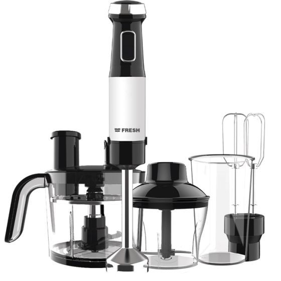 Fresh Hand Blender Set, 800ml, 1100 Watts, Black - HB-1100FO