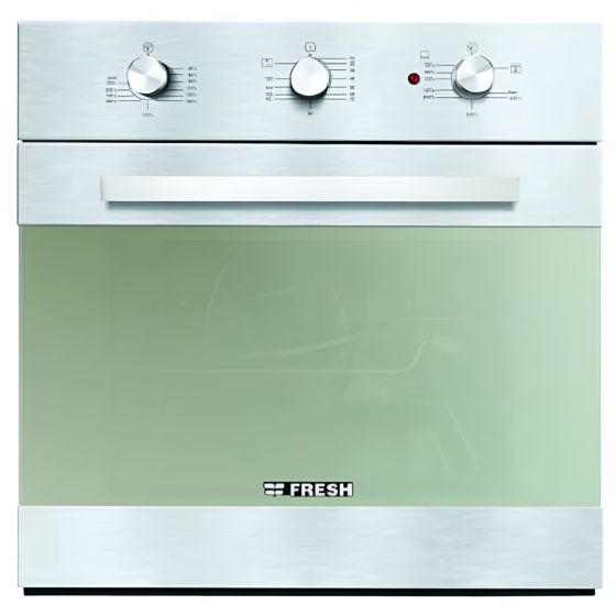 Fresh Built-in Gas Oven, with Grill, 60 CM, 56 Liters, Stainless Steel - GEOFR60CMS