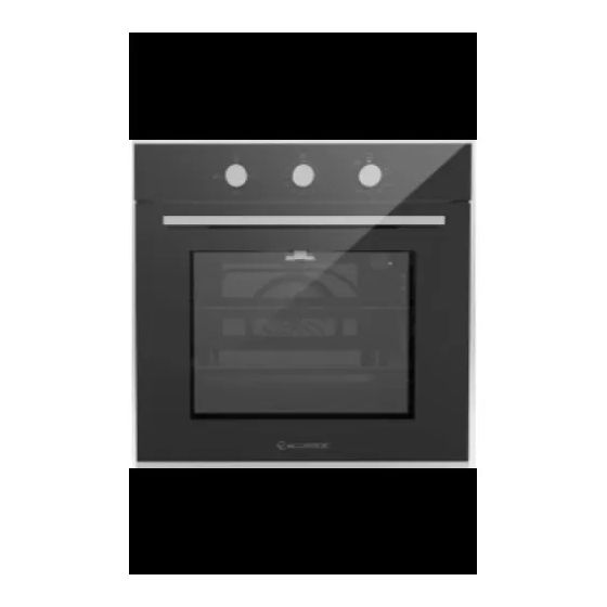 Ecomatic Built-in Gas Oven with Grill, 64 Liters, Stainless Steel - G6444GT