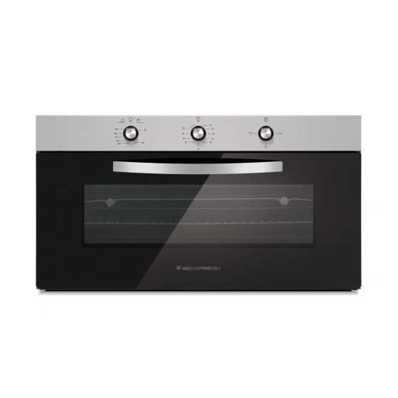  Ecomatic Turbofan Built-In Gas Oven With Grill, 105 Liters, Stainless Steel- G9104T