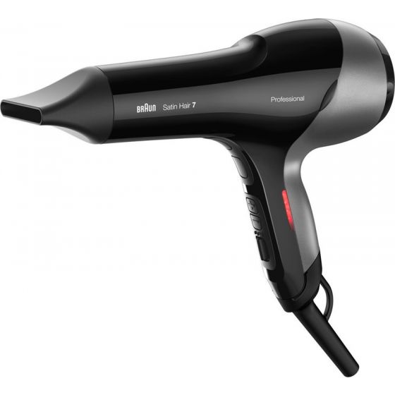 Braun Satin Hair 7 Hair Dryer, 2000 Watt, Black - HD780