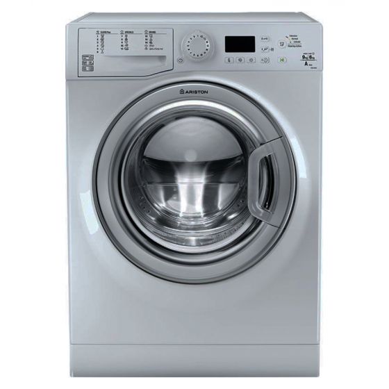 Ariston Front Loading Washing Machine With Dryer, 9 KG, Silver- FDG9640SEX