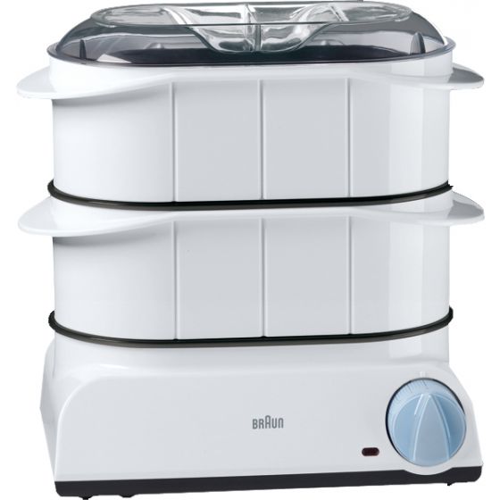 Braun MultiGourmet Food Steamer, 850 Watt, White - FS20