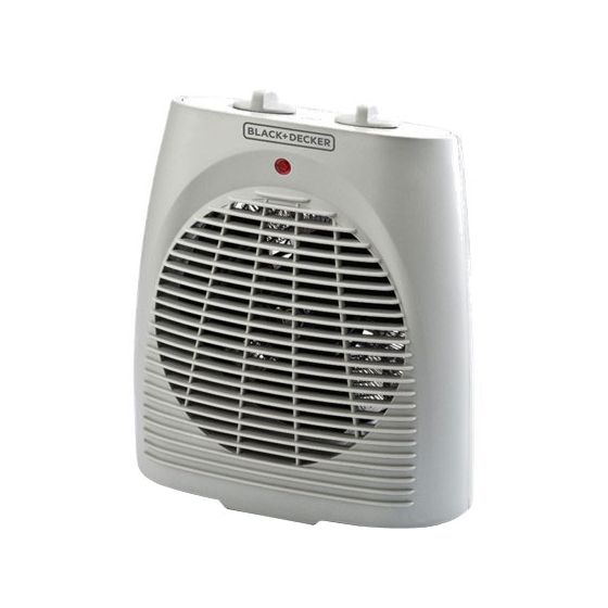 Black & Decker Electric Fan Heater, 2000 Watt, White - HX290