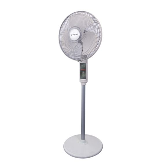 Fresh Romantic Stand Fan, With Remote Control, 16 Inch - White