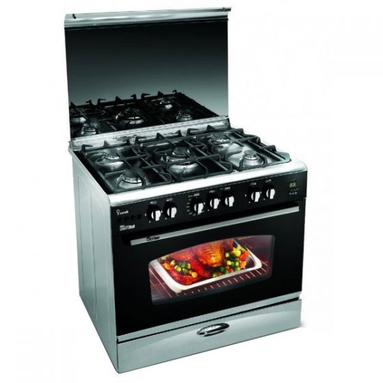 Uniontech Gas Cooker 90 cm, Top/Bottom Heat, 5 Cooking Zones