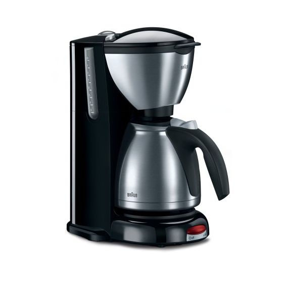 Braun CaféHouse Sommelier Coffee Maker, 1100 Watt, Silver - KF610