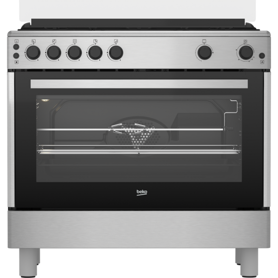 Beko Gas Cooker, 5 Burners, Inox- GGR15112DX
