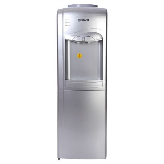 Grand Hot and Cold Water Dispenser with Cabinet, Silver - WDQ-91-C