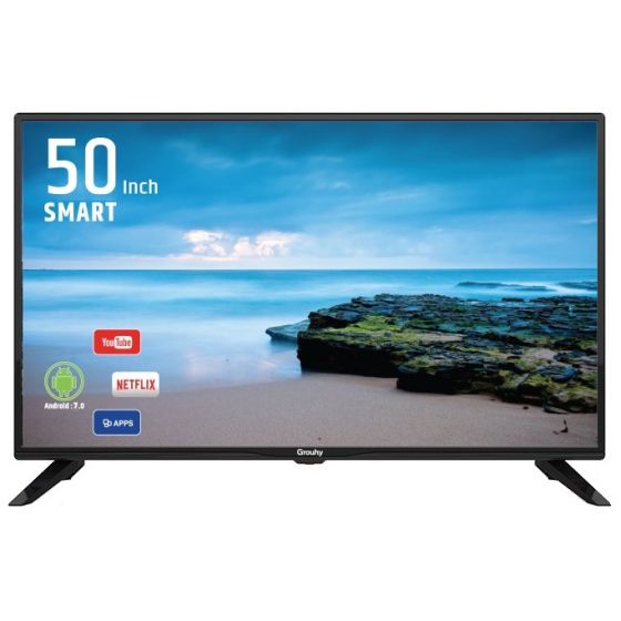 شاشة تلفزيون سمارت جروهي 50 بوصة LED، بدقة 4K UHD - موديل GLD50SA