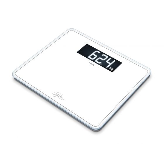 Beurer Glass Bathroom Scale, 200 Kg, White - GS410WH
