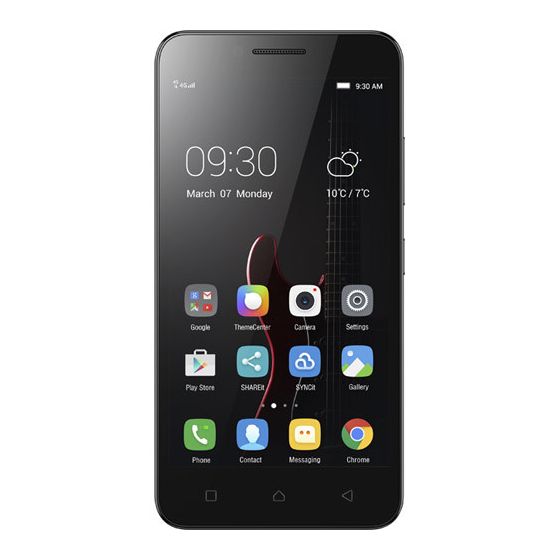 Lenovo Vibe C A2020 Dual Sim, 16GB, 4G LTE, Black- With HTC Cover