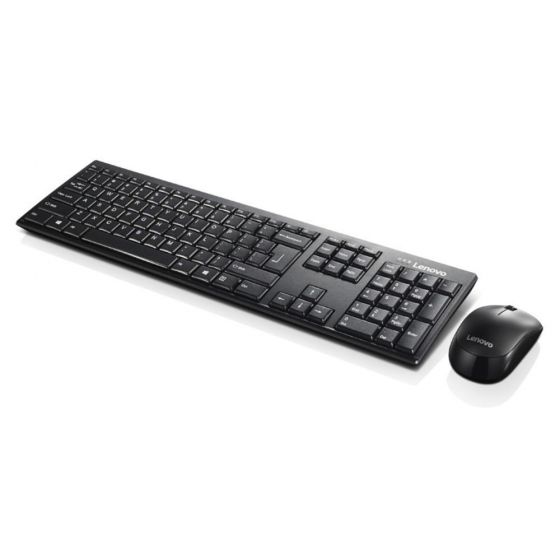 Lenovo 100 Wireless Keyboard And Mouse, Black - GX30S99500