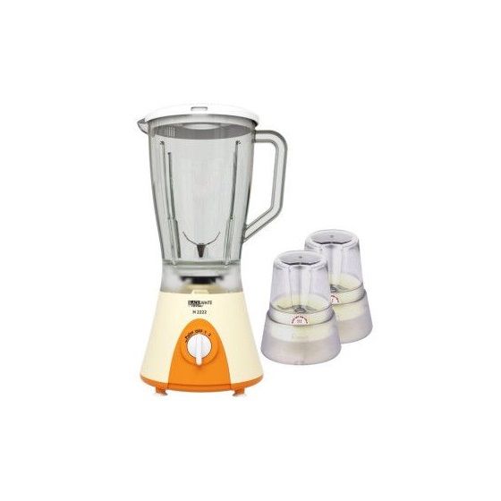 Black And White Blender 1.5 Liter, 400 Watt, White - H2222