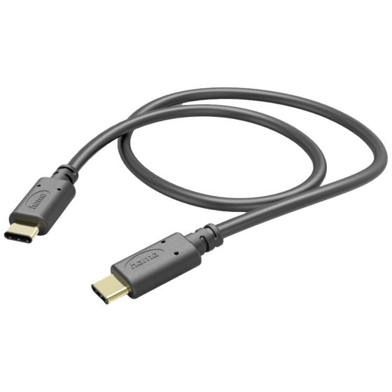 كابل شحن هاما USB فئة C، بطول 1.5 متر، اسود - 201591