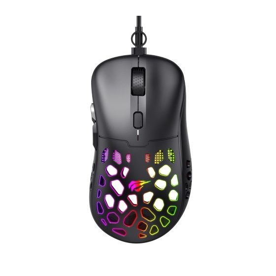 HAVIT RGB Wired Gaming Mouse, Black - MS955