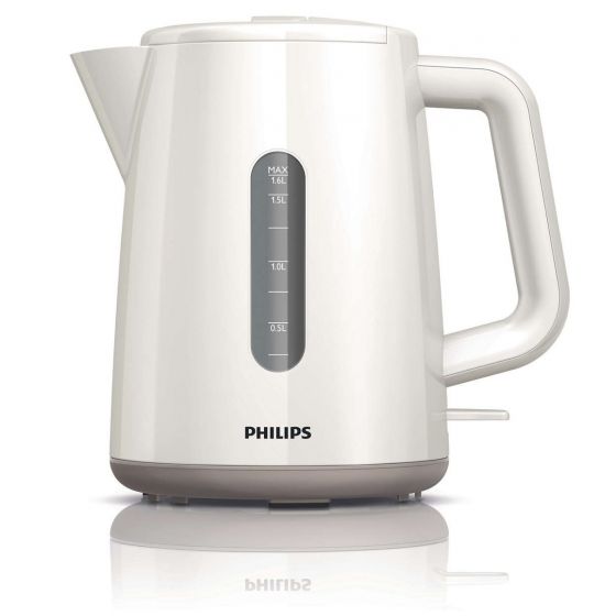 Philips Daily Collection Electric Kettle, 2400 Watt, 1.6 Liter, White - HD9300/00
