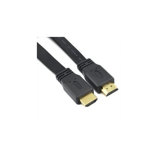 كابل HDMI مسطح، 5 متر، دقة عرض 4K - اسود