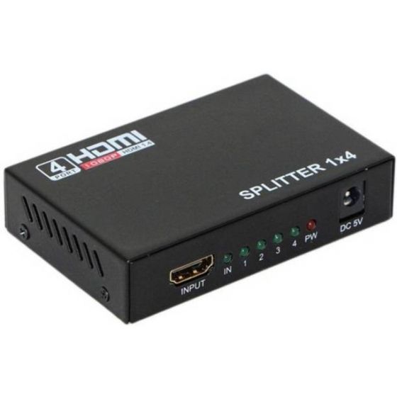 سبليتر HDMI ، عدد 4 منافذ - اسود