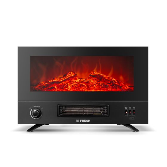 Fresh Fire Heater Electric Heater, 2000 Watt - Black