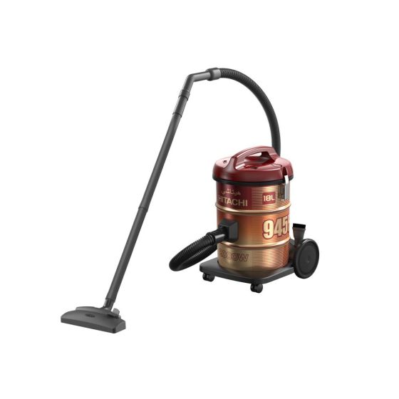 Hitachi Drum Vacuum Cleaner, 2000 Watt, Red Gold - CV-945F 220CE WR