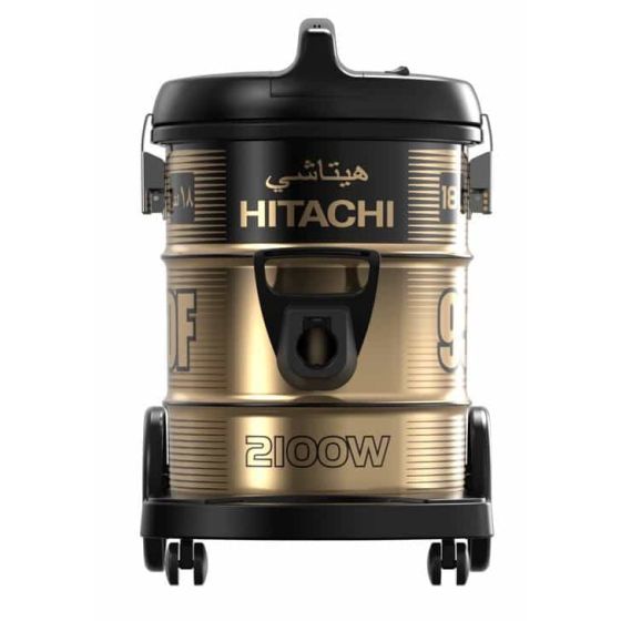 Hitachi Drum Vacuum Cleaner, 2100 Watt, Black and Gold - CV-950F- Without Warranty