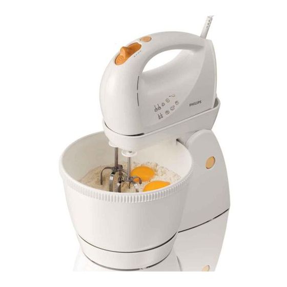 Philips Stand Mixer, 400 Watt, White - HR1565/41