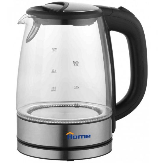 Home Glass Kettle, 1.7 Liter, Silver - K 921