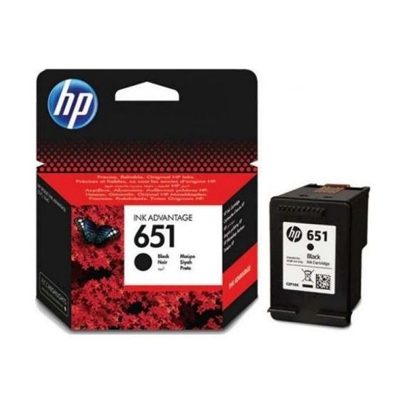 خرطوشة حبر اتش بي 651 ادفانتاج، اسود - C2P10AE