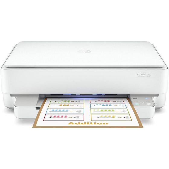 HP DeskJet Plus Ink Advantage 6075 All-in-One Printer, White - 5SE22C