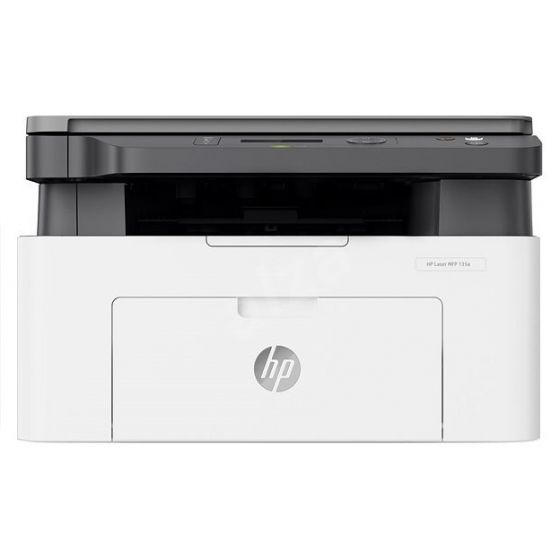HP LaserJet 135A 3-in-1 Printer, White - 4ZB82A