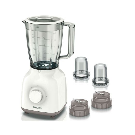 Philips Daily Collection Jug Blender, 400 Watt, White - HR211305