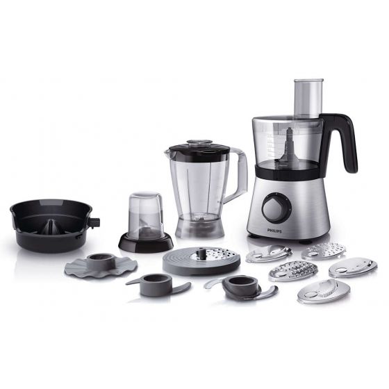 Philips Viva Collection Food Processor, 850 Watt, Silver - HR7769/01