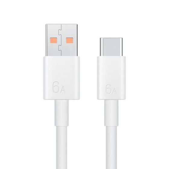 كابل نقل بيانات هواوي، من USB فئة A إلى USB فئة C بطول 1 متر - ابيض