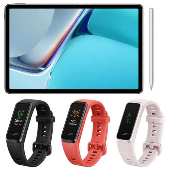 Huawei MatePad 11 Tablet, 10.95 Inch, 128GB, 6GB RAM - Matte Grey with Huawei Band 4 Free Gift