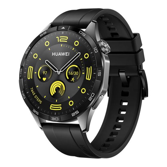 Huawei Watch GT 4, Silver Case- Black Strap