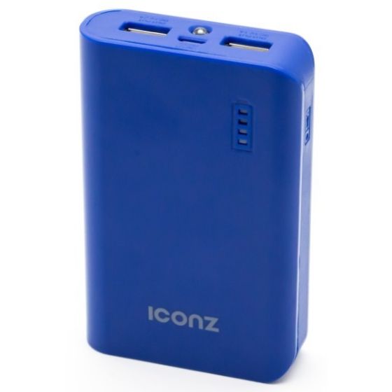 ICONZ Portable Power Bank, 9000mAh, 2 Ports, Dark Blue - IPBR90DL