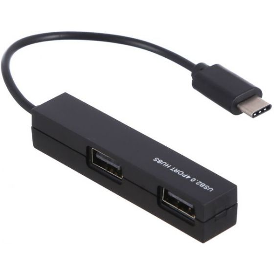 IeTop USB 2.0 Hub, 4 Ports, Black - Tu-235
