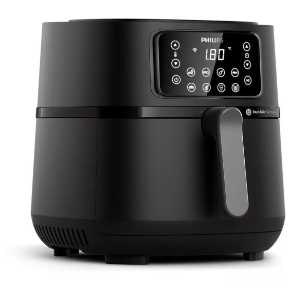Philips 5000 Series XXL Connected Digital Air Fryer, 1.4KG, 2000 Watt, Black - HD9285-93
