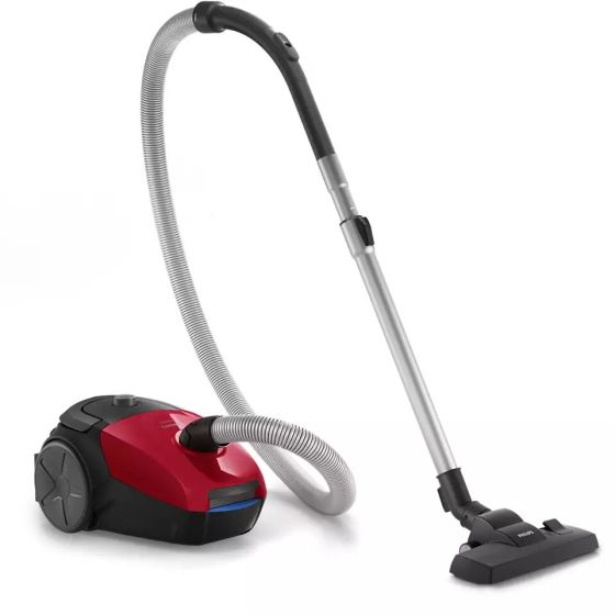 Philips PowerGo Bagged Vacuum Cleaner, 1800 Watt, Black and Red - FC8293/62