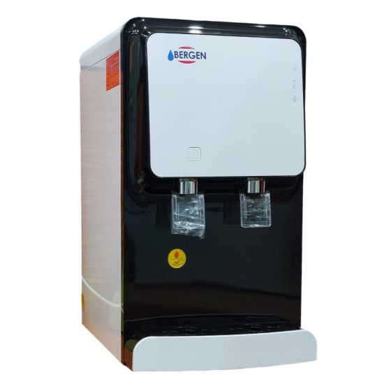 Bergen Hot and Cold Direct Connection Water Dispenser, Black and White - FYT2105