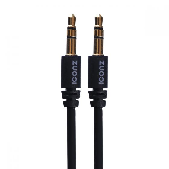 ICONZ AUX Cable, 1 Meter, Black - JCS1K