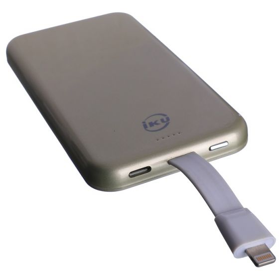 IKU Carta Plus Power Bank, 4000mAh, 1 Port - Gold